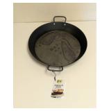 NEW ORIGINAL GREEN PAN THE ULTIMATE 15” PRE SEASONED CARBON STEEL PAELLA PAN