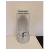 STUDIO TU DRINKWARE GLASS DRINK DISPENSER WITH CERAMIC STAND