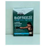 NEW BIOFREEZE COOL THE RAIN MENTHOL-PAIN RELIEVING LARGE PATCHES