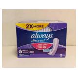 NEW ALWAYS DISCREET PADS 58Ct