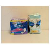 (2) NEW ALWAYS PURE COTTON/ALWAYS LINERS