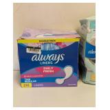 (2) NEW ALWAYS PURE COTTON/ALWAYS LINERS
