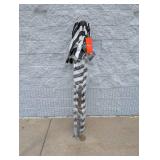 SUNVILLA SUNBRELLA 11’ MARKET UMBRELLA BLACK/WHITE STRIPED
