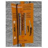 NEW FISKAR EXTENDABLE POLE SAW AND PRUNER 2PCS
