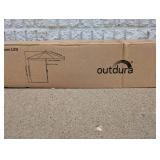 CWC OUTDURA 10’ MARKET UMBRELLA W/ LED LIGHTS BLUE