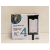 SOLAR LED PATHWAY LIGHTS VINTAGE STYLE SET OF 4