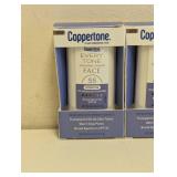 (4) NEW COPPERTONE BROAD SPECTRUM SPF55 INVISIBLE FINISH SUNSCREEN