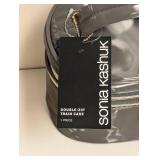 NEW SONIA KASHUK DOUBLE ZIP TRAIN CASE