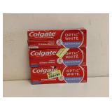 NEW COLGATE OPTIC WHITE ADVANCED TOOTHPASTE 3PK