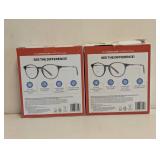 (2) NEW FOSTER GRANT +3.00 READING GLASSES 3PK