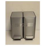 (2) NEW KOHLER SMALL STEP STAINLESS STEEL WASTE CANS