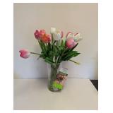 NEW NEARLY NATURAL ARTIFICIAL TULIP ARRANGEMENT