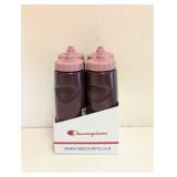 NEW CHAMPION QUENCH SQUEEZE BOTTLE 4PK RUBY/COSMIC PINK