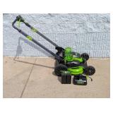 GREENWORKS PRO 80VOLT LITHIUM ELECTRIC LAWNMOWER