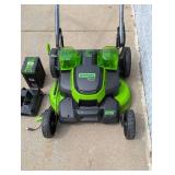 GREENWORKS PRO 80VOLT LITHIUM ELECTRIC LAWNMOWER