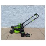 GREENWORKS PRO 80VOLT LITHIUM ELECTRIC LAWNMOWER