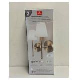 GLOBE RECHARGEABLE SCONCES GOLD FINISH 2PK