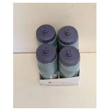 NEW CHAMPION QUENCH SQUEEZE BOTTLE 4PK FORREST GREEN/GRAY BLUE