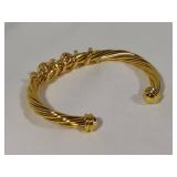 18K David Yurman Diamond Cuff Bracelet
