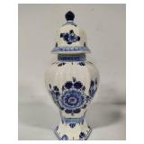 Delft Blue Beautiful Lidded Vase