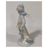 Lladro "Winter Boy with Dog" Porcelain Figurine (#5220)