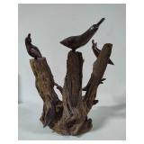 Driftwood Carved Bird Sculpture
