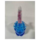 Art Glass Blue Pelican