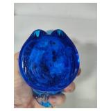 Art Glass Blue Pelican