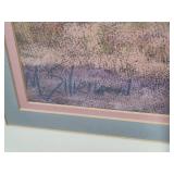 Signed Mary Silverwood Vineyard Landscape