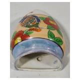 Vintage Hotto Yu Hand Painted Lusterware Wall Pockets
