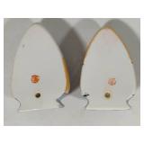 Vintage Hotto Yu Hand Painted Lusterware Wall Pockets