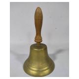 Vintage Brass Bell w/Wood Handle