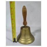 Vintage Brass Bell w/Wood Handle
