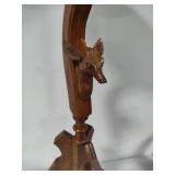 Wood Carved Plant Stand