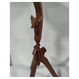 Wood Carved Plant Stand
