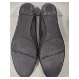 Salvatore Ferragamo Black Leather Flats (sz 8)