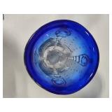 Cobalt Blue Murano Blown Glass Vase