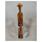 Hand Carved Don Quixote Wooden Statue