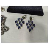 Beautiful Blues Assortment of Costume Necklaces/Bracelets/Earrings
