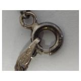 Sterling/925 Marcasite Heart Pendant & Chain
