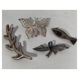 925/Sterling Brooches