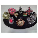 Lot of Assorted Statement Rings