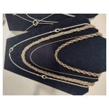 Lot of Silver Tone Costume Necklaces