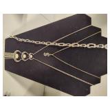 Lot of Silver Tone Costume Necklaces