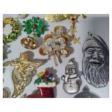 Large Lot of Christmas/Holiday Brooches