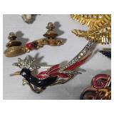 Lot of Vintage Brooches - Some Stamped -