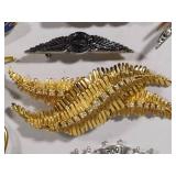 Lot of Vintage Brooches - Some Stamped -