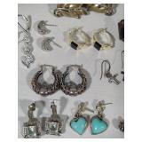 Lot of 925/Sterling Silver Earrings