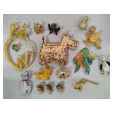 Lot of Animal Themed Brooches