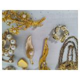 Assorted Pearl Themed Brooches